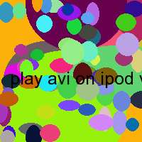 play avi on ipod video